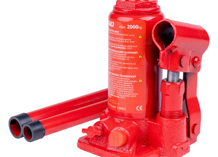 AMiO Cric idraulico a colonna 2T 2000 kg AMIO-01270 - Autoaccessori-Bebbox