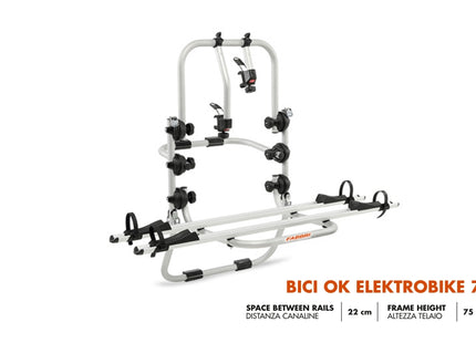Fabbri OK Elektrobike – Portabici Posteriore per Bici Elettriche
