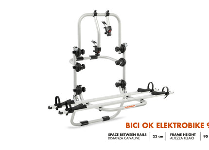 Fabbri OK Elektrobike – Portabici Posteriore per Bici Elettriche