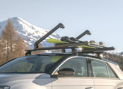 Coppia portasci scorrevoli da tetto Nordrive Pro-Slider EVO PS-60 Nero – 6 paia di sci o 4 snowboard
