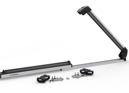 Coppia portasci scorrevoli da tetto Nordrive Pro-Slider EVO PS-60 Argento – 6 paia di sci o 4 snowboard