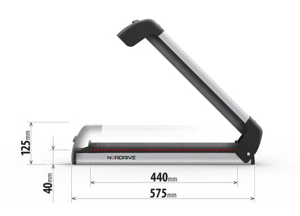 Coppia portasci da tetto Nordrive Nordic-King EVO NK-40 Argento – 4 paia di sci o 2 snowboard