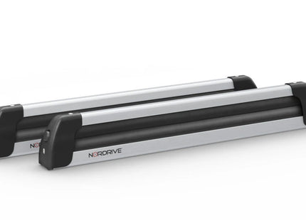 Coppia Portasci da tetto Nordrive Nordic-King EVO NK-60 Argento – 6 paia di sci o 4 snowboard