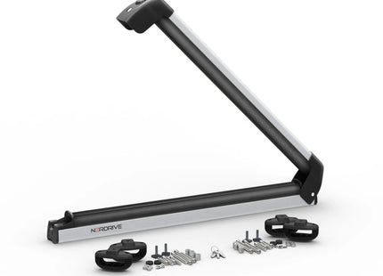 Coppia Portasci da tetto Nordrive Nordic-King EVO NK-60 Argento – 6 paia di sci o 4 snowboard