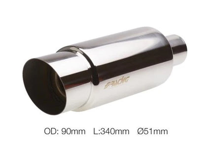 Marmitta ESR086 inox 51 mm Simoni Racing