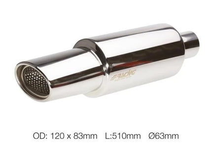 Marmitta ESR772 inox 63 mm ovale Simoni Racing