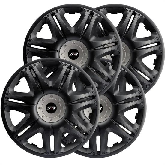Kit copricerchi 14" Nascar Silver Black Simoni Racing