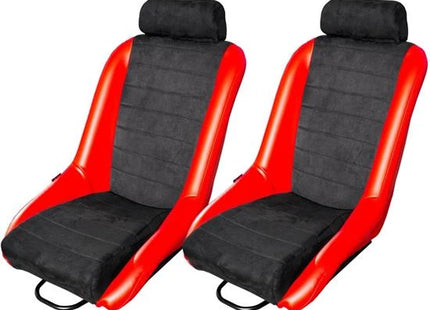 Coppia sedili Vintage nero rosso Simoni Racing