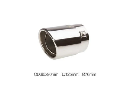 Terminale TRX/09 inox ovale 76 mm Simoni Racing