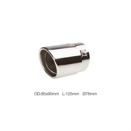 Terminale TRX/09 inox ovale 76 mm Simoni Racing