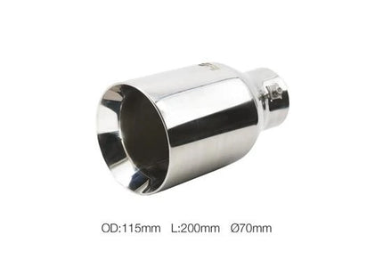 Terminale TRX/105 rotondo dritto 70 mm Simoni Racing