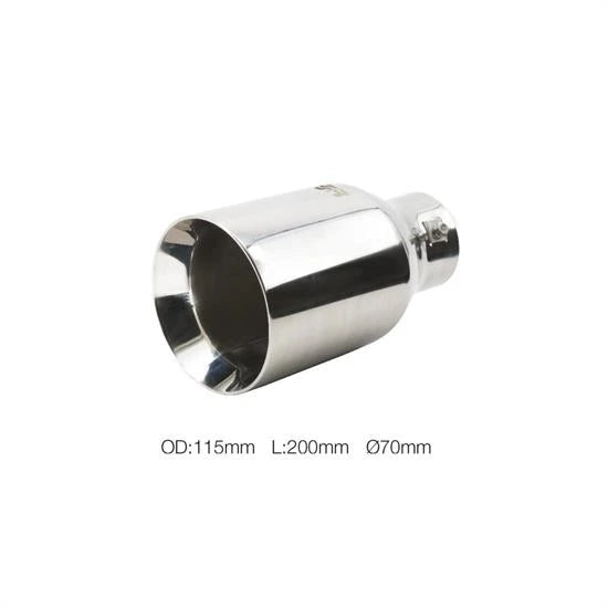 Terminale TRX/105 rotondo dritto 70 mm Simoni Racing
