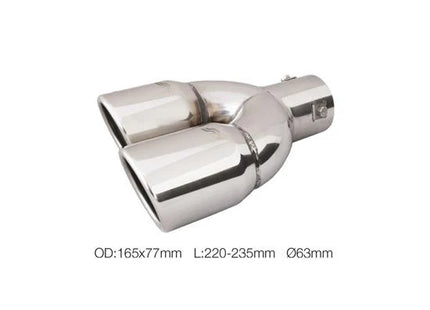 Terminale TRX/18L doppio disassato 63 mm Simoni Racing