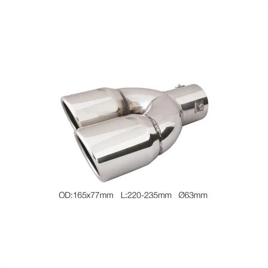 Terminale TRX/18L doppio disassato 63 mm Simoni Racing
