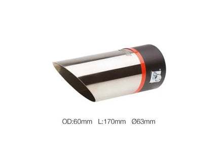 Terminale TRX/23 rotondo inclinato 63 mm Simoni Racing