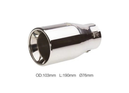 Terminale TRX/25 rotondo dritto 76 mm Simoni Racing