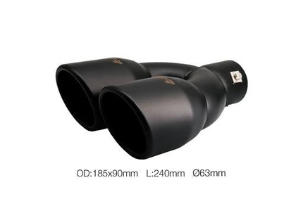Terminale TRX/59 doppio rotondo 63 mm Simoni Racing
