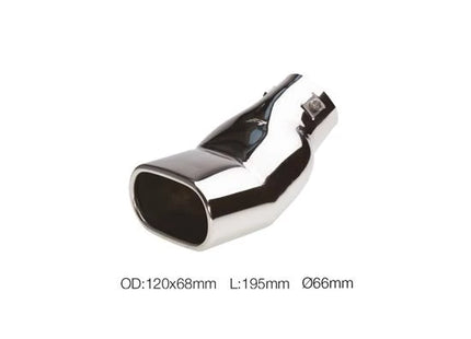 Terminale TRX/62 rettangolare 66 mm Simoni Racing