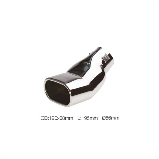 Terminale TRX/62 rettangolare 66 mm Simoni Racing