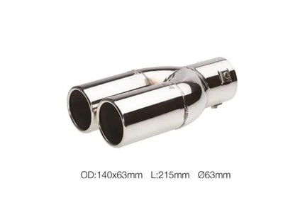 Terminale TRX/77 doppio rotondo 63 mm Simoni Racing