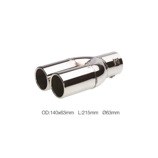 Terminale TRX/77 doppio rotondo 63 mm Simoni Racing