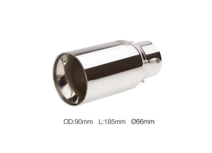 Terminale TRX/89 rotondo dritto 66 mm Simoni Racing