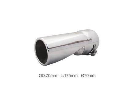 Terminale TRX/97 rotondo dritto 70 mm Simoni Racing