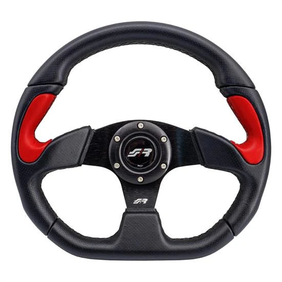 Volante X2 Poly 330 mm nero rosso Simoni Racing