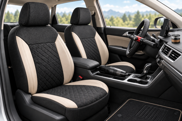 Interni auto con accessori